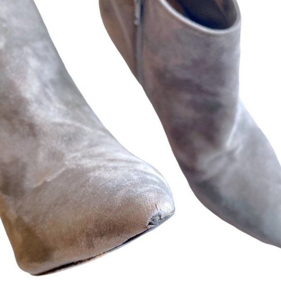 VINCE Chara Suede Ankle Booties in Graphite grey Pointed Toe Size: 8 - Picture 10 of 12